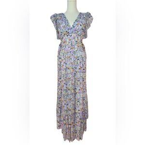 Free People Multicolor Floral 2 piece Skirt and Top Set Floral XS